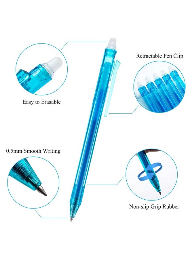 Erasable Gel Pens, 12 Pcs Retractable Erasable Pens Fine Point 0.5Mm, Blue Erasable Gel Ink Pens With Comfort Grip, Make Mistakes Disappear For Drawing Writing Planner And Crossword Puzzles - pzsku/ZB5E98F8DDBFE6ED70F88Z/45/_/1731927226/05a4f314-09c4-4abd-8867-f37c8c928464