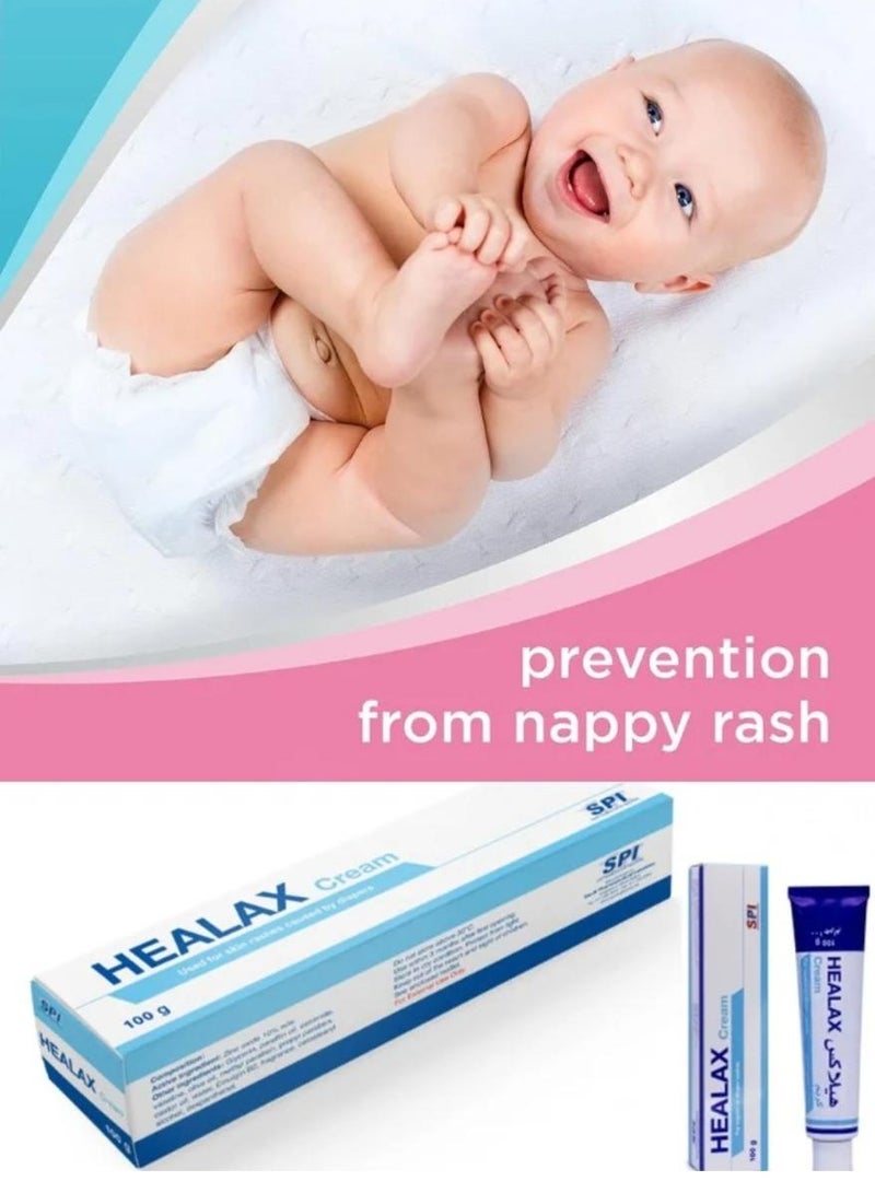 SPI Healax cream for skin rashes caused by diapers 100 Gm - Image 2
