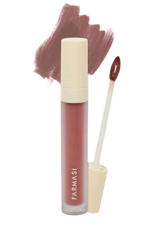 FARMASi Make Up Matte Liquid Lipstick, Long-Lasting and Ultra-comfortable, High-Impact, Lightweight, Organic, Pure Pigments 0.14 fl.oz (Cool Beige) - Image 1