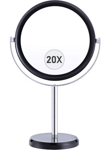 MIYADIVA 20X Magnifying Mirror, Makeup Mirror with Magnification, Double Sided 1X&20X Magnifying Makeup Mirror, 20X Magnifying Mirror for Desk, 360°Rotation Magnifying Mirror with Stand, Black - pzsku/ZB5E9B97A4290288571DDZ/45/_/1744137830/20b0d882-fd80-43f1-8685-13437738e6b0