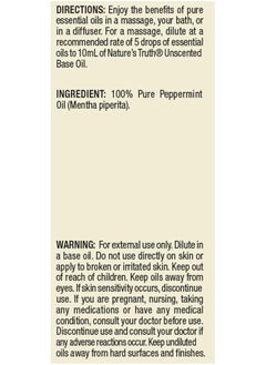 Nature's Truth Nature's Truth Aromatherapy 100% Pure Essential Oil, Peppermint, 0.51 Fluid Ounce  - Image 3