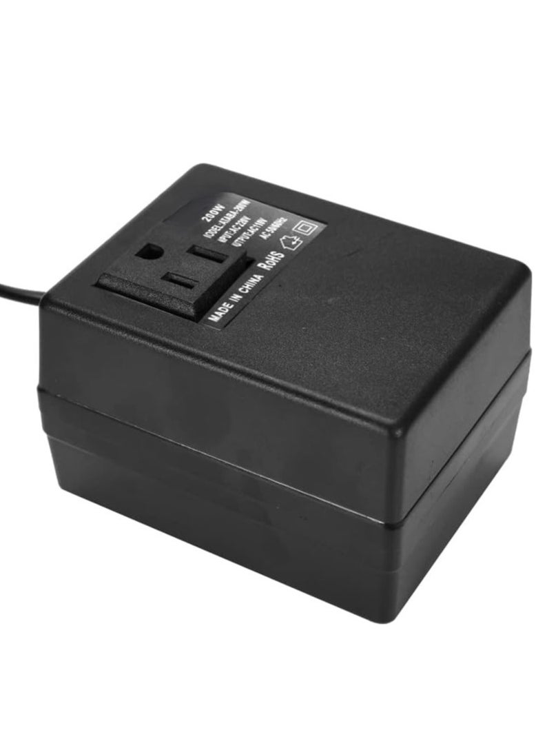 Generic - Intelligent Efficient Household 200W AC 220V To 110V Step Down Transformer Voltage Converter Travel Power Adapter - Image 1