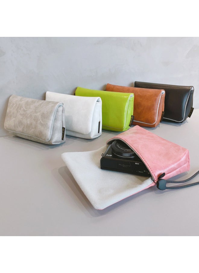 Generic - Suitable For Canon G7X Three For Sony Zv1F Ricoh GR Digital Camera Cosmetics Bag Ccd Card Machine Small Portable Zv1-Color:White - Image 1