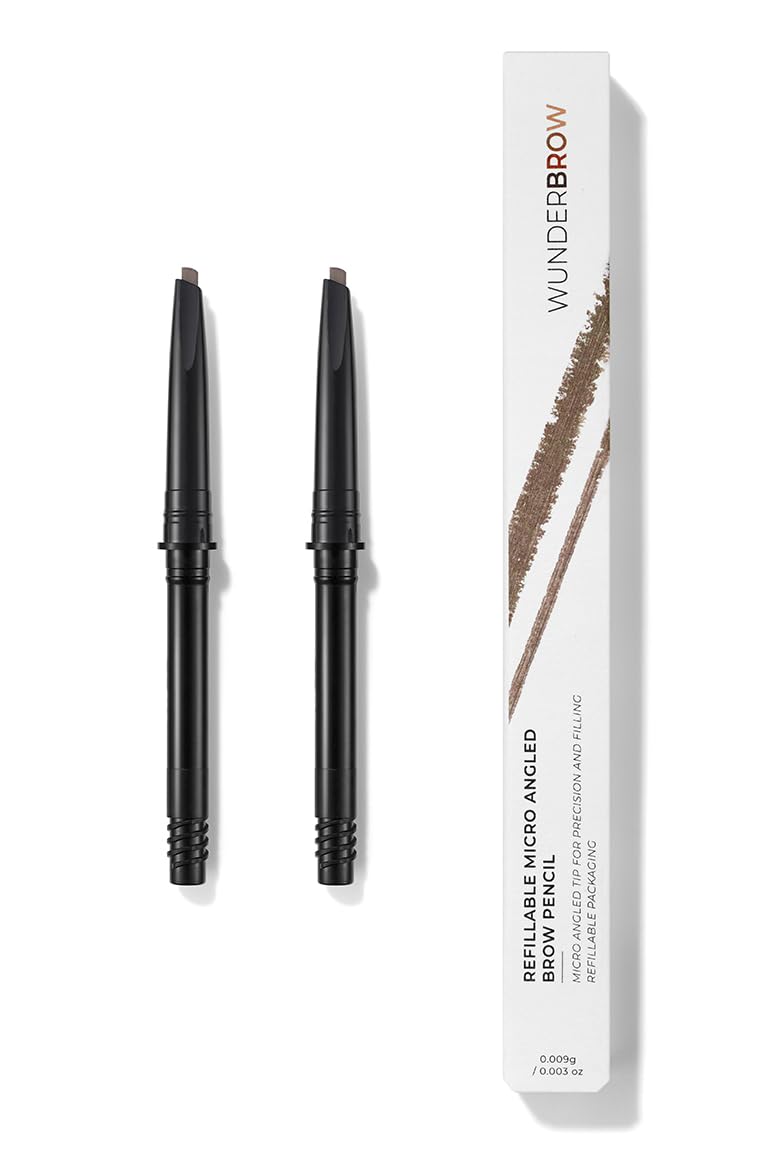 WUNDERBROW Micro-Sculpt Refillable Brow Pencil Refills, Includes 2 Refillable Cartridge's (Brunette) - Image 1