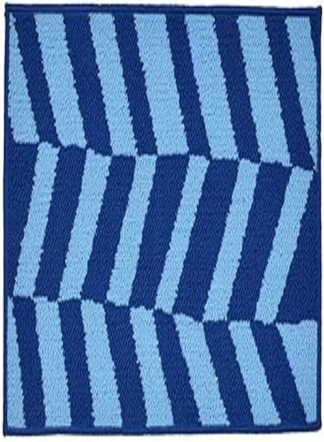 Digital Shoppy Digital Shoppy FRIMÄRKE Door mat, blue/light blue, 40x60 cm 