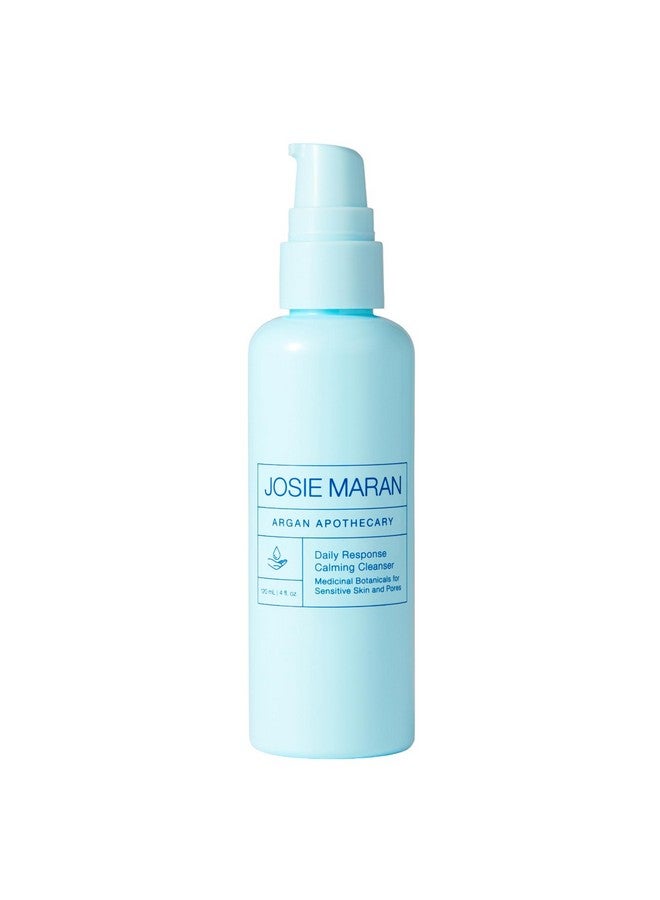 josie maran Argan Apothecary Daily Response Calming Facial Cleanser Gentle Exfoliating Face Wash For Pores & Sensitive Skin With Organic Argan Oil Salicylic Acid & Tea Tree Oil (4 Fl Oz/120 Ml) - Image 1