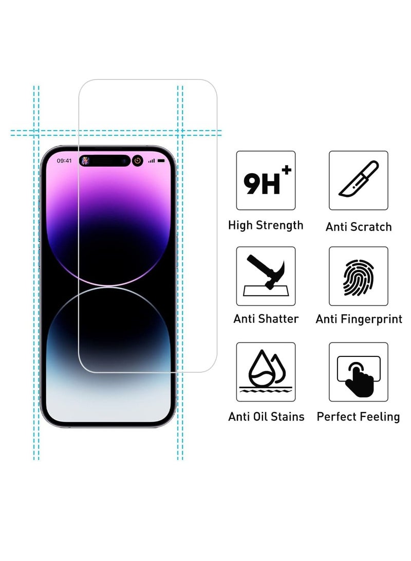 ELTRAZONE Tempered Glass Screen Protector for iPhone 14 Pro Max 6.7" - 9H Hardness, HD Clear, Anti-Scratch, Bubble-Free - Image 2