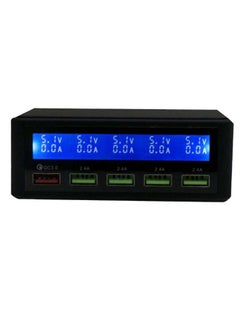 NIBEMINENT 5-Port LCD Display Digital Hub Black  - Image 1