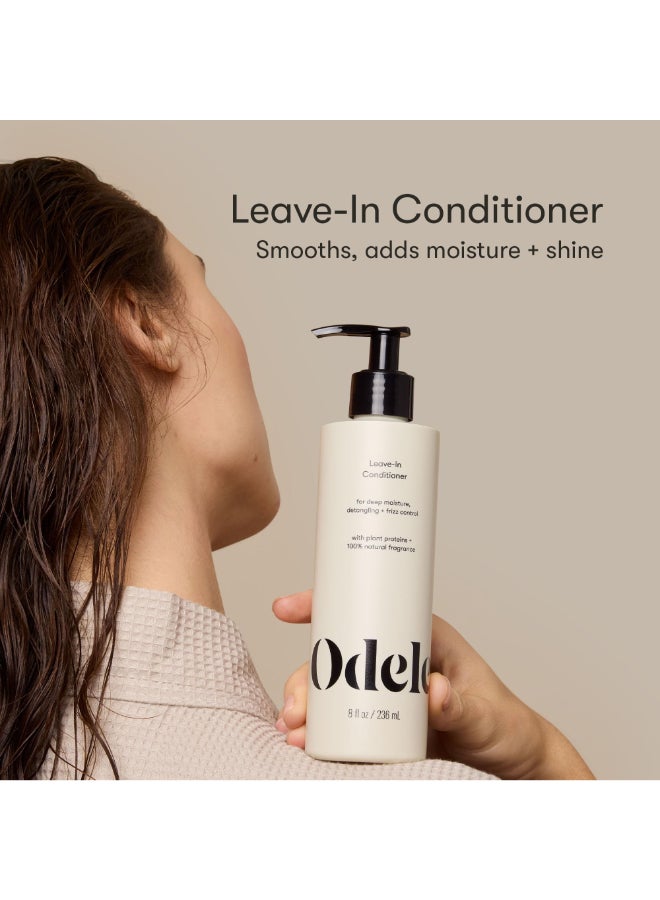 Odele Vegan LeaveIn Conditioner for Deep Moisture Detangling Frizz Control Weightless Shine and All Hair Types Textures 8 fl oz 2Pack - Image 4