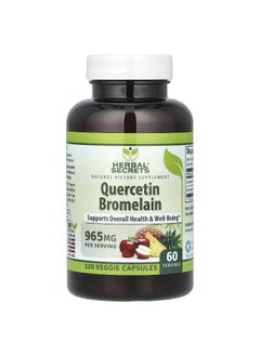 Herbal Secrets Herbal Secrets, Quercetin Bromelain, 120 Veggie Capsules  - Image 1