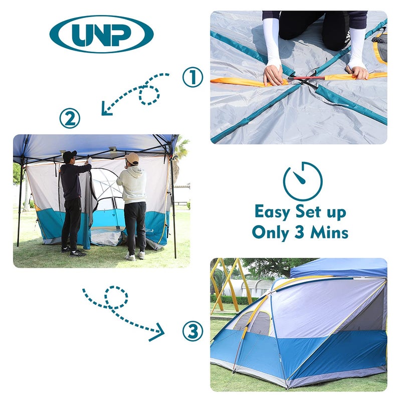 UNP Camping Cube | Pop Up Canopy Side Tent for 10' x 10' Canopies Tent Easy Set Up Gazebo (Canopy/SHELTER NOT Included) - Image 4