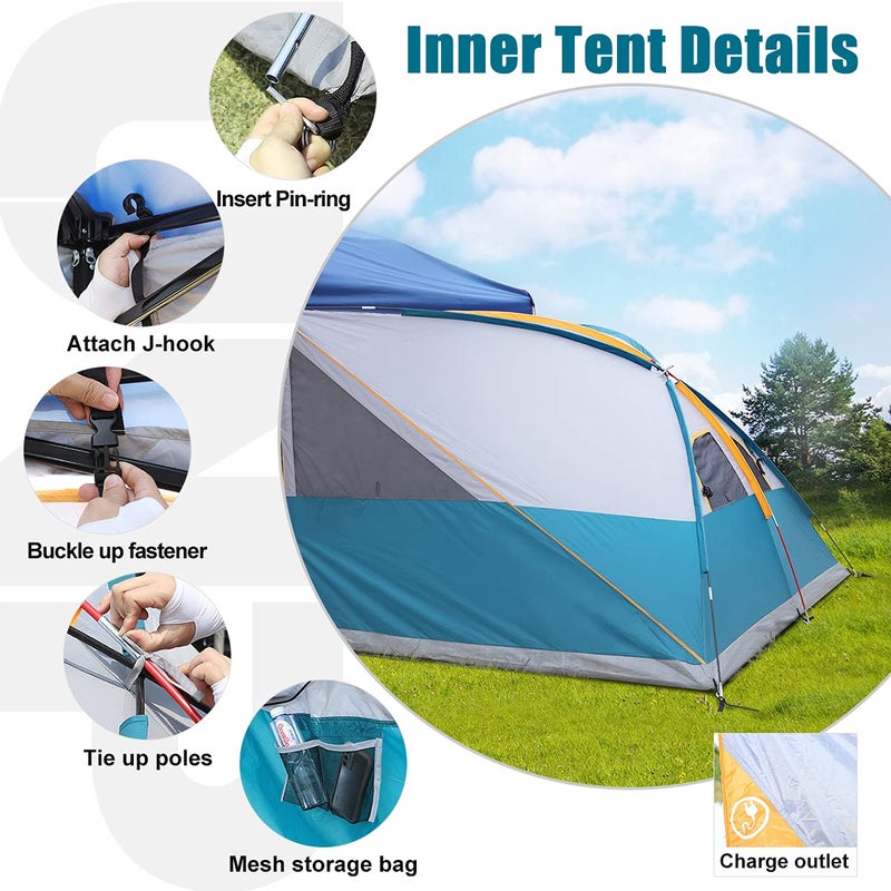 UNP Camping Cube | Pop Up Canopy Side Tent for 10' x 10' Canopies Tent Easy Set Up Gazebo (Canopy/SHELTER NOT Included) - Image 5