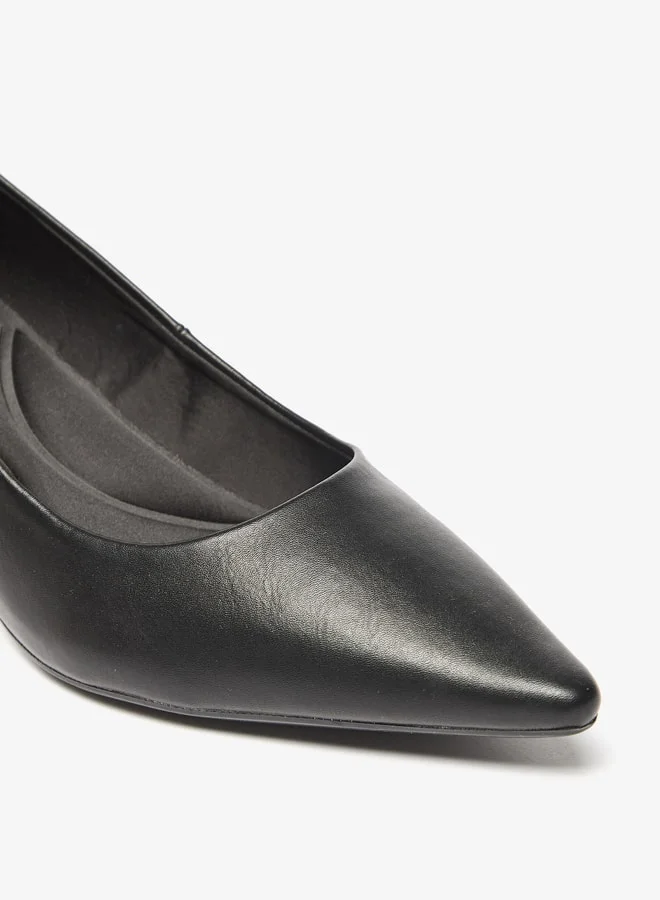 Celeste Women's Solid Pumps with Kitten Heel