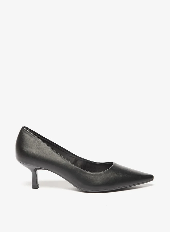 Celeste Women's Solid Pumps with Kitten Heel