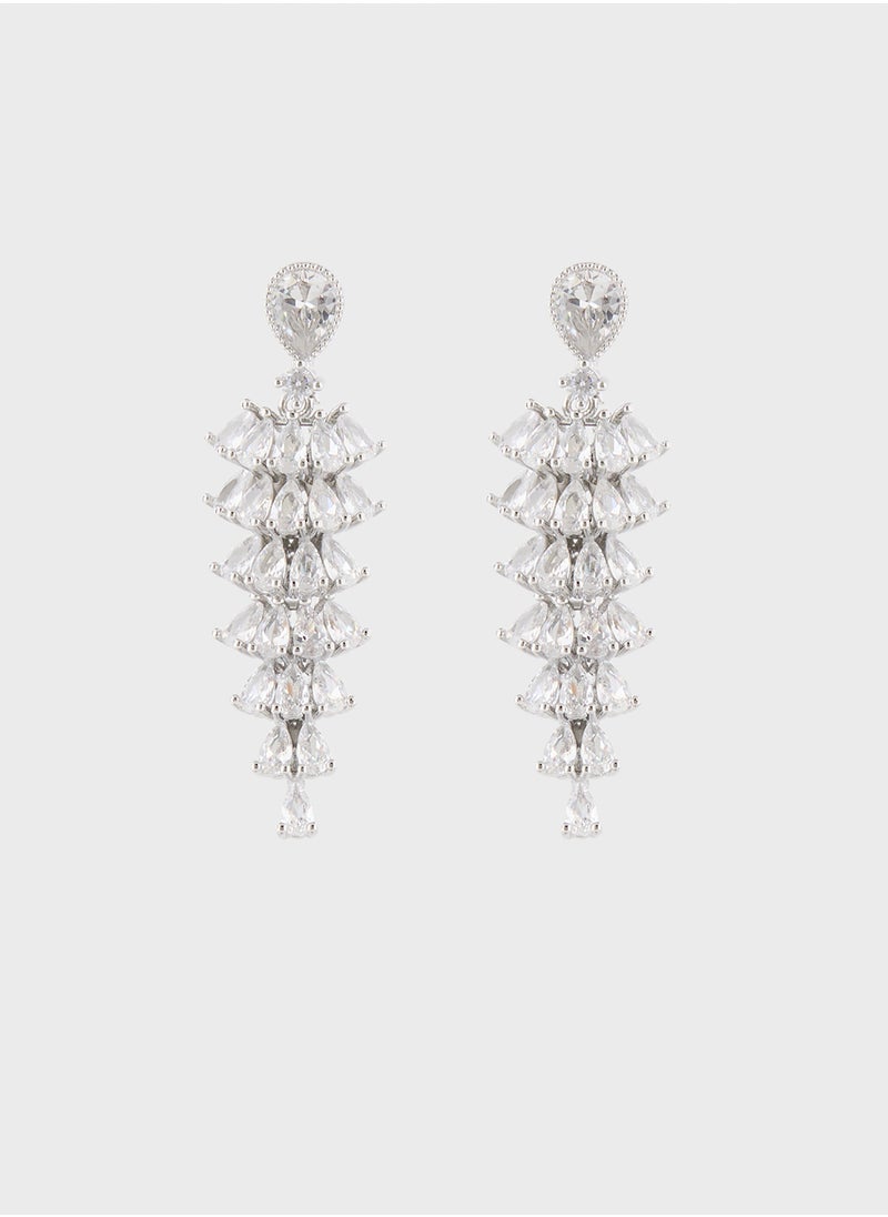 Khizana Embellished Drop Earrings  - Image 1