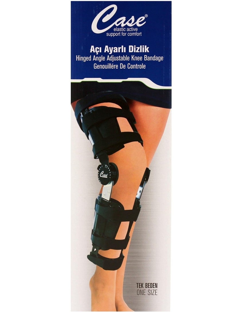 كيس مشد ومثبت ركبة و دعامة قدم مفصلية - مثبت ساق قابل للتعديل لإصابات الركبة/الكاحل، تخفيف آلام أخيل ودعم ما بعد الجراحة للقدم اليسرى واليمنى صناعة تركي - Image 1