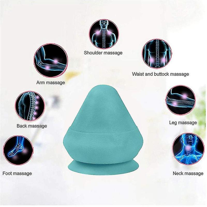 Mountable Massage Therapy Tool - Multi-surface Suction Cup Wall Massager For Sore Muscles, Myofascia - Image 3
