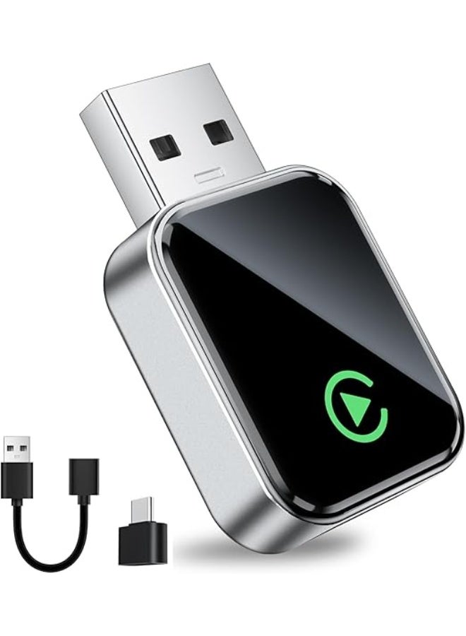 محول كار بلاي لاسلكي "سوبر ميني" للأيفون - أصغر دونجل لتحويل التوصيل السلكي إلى لاسلكي - تشغيل فوري بدون تأخير مع كابل تمديد - Image 1