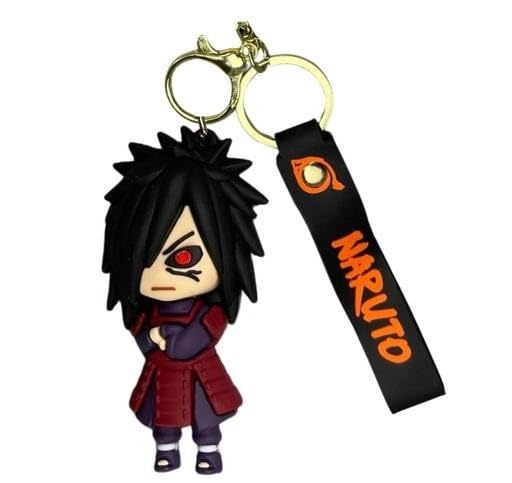 FowWelt Cartoon Characters Keychain for Girls & Boys – Cute Silicone Keyring Accessories | Key Purse, Backpack, Car Charm | Lightweight & Durable (Uchihaa Itachie) - Image 2
