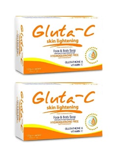 GLUTA C Gluta-C Skin Lightening Face & Body Soap 2pcs 135 g  - Image 1