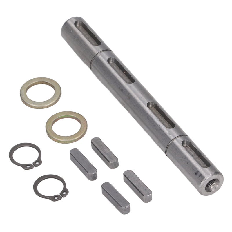 Double Output Shaft 14mm Diameter 128mm Length Alloy Steel - Worm Reducer Shaft for NMRV040 RV040 Nema34 Stepper Motor - Image 3