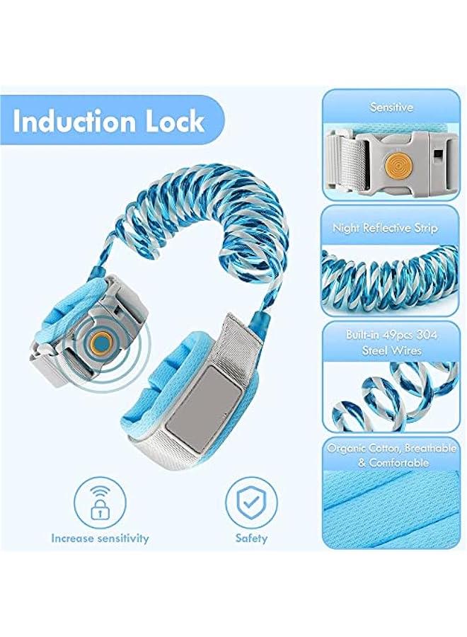 جونيس لينجي حزام امان للاطفال الصغار، حزام معصم للاطفال الصغار بطول 1.5 متر مع قفل حثي، وصلة معصم مضادة للفقدان، حزام معصم للاطفال الصغار للمشي - Image 2