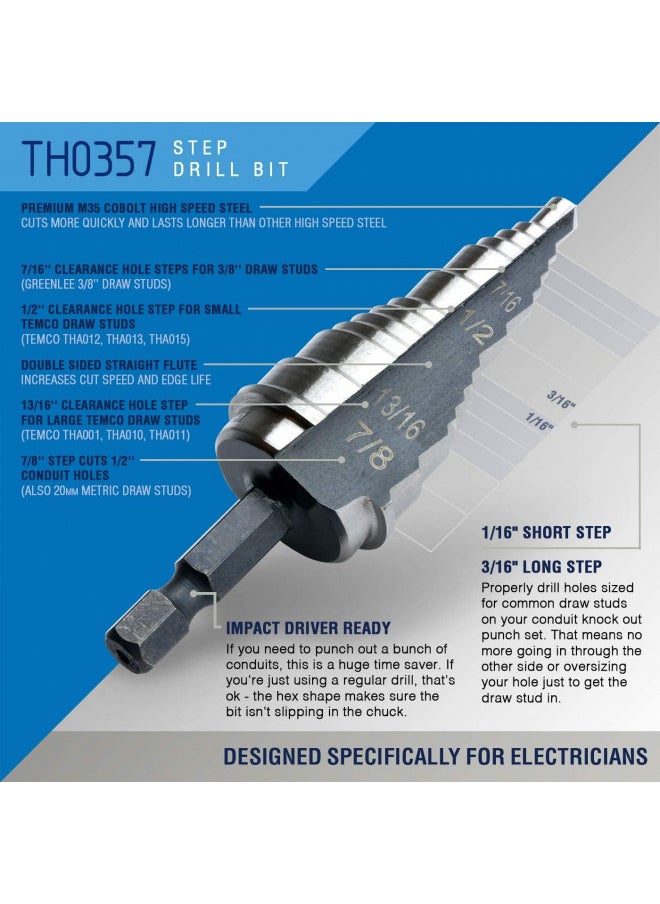 TEMCo Industrial TEMCo TH0037 4" Hydraulic Knockout Punch Electrical Conduit Hole Cutter Set KO Tool Kit 5 Year Warranty  - Image 4