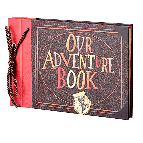 LINKEDWIN Up Scrapbook Photo Album, 3D Our Adventure Book, Wedding Guestbook, Bridal Shower, 11.6 x 7.5 inches, 80 Pages - Image 1