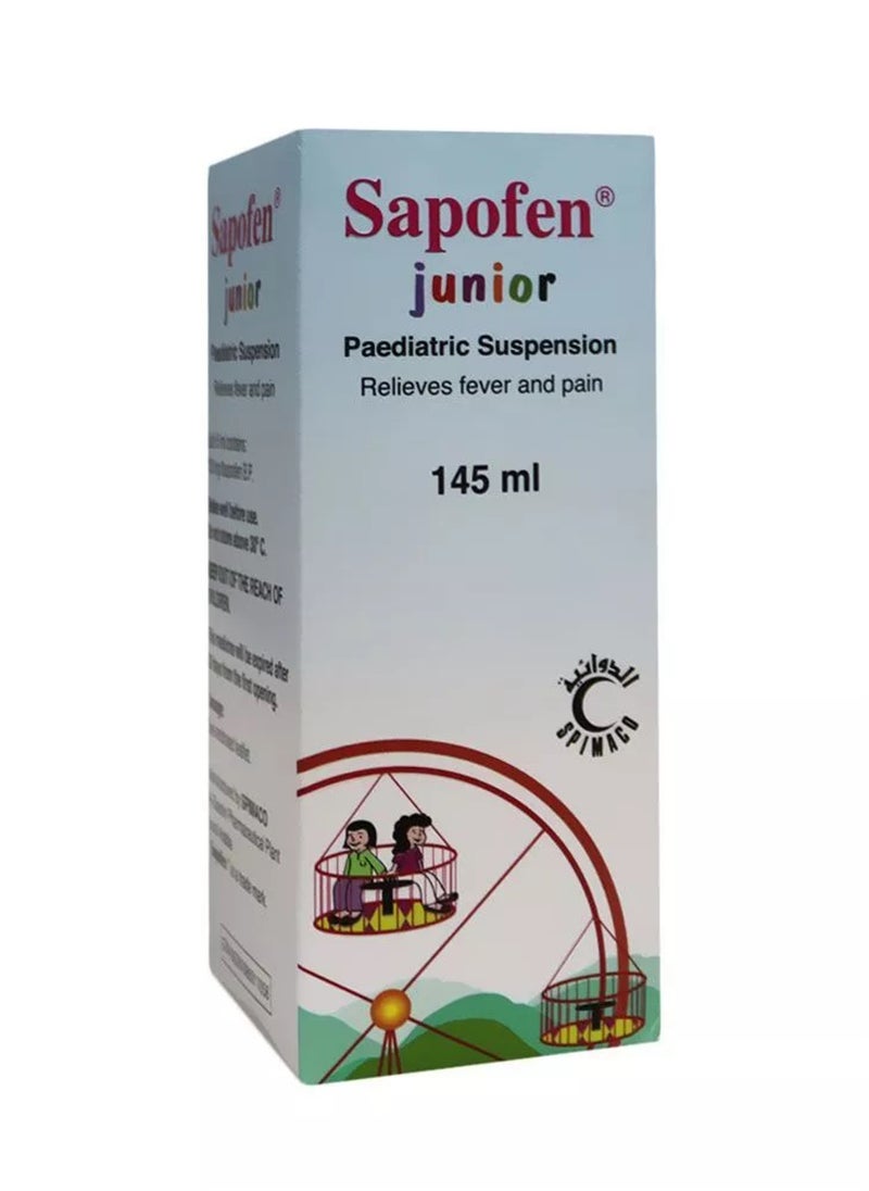 Julphar - Sapofen Junior 100 Mg   5 Ml Syrup, 145 Ml - Image 1