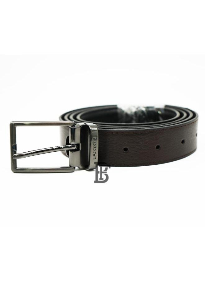 LACOSTE Lacoste Men's Reversible Leather Belt And 2 Buckles Gift  - Image 2