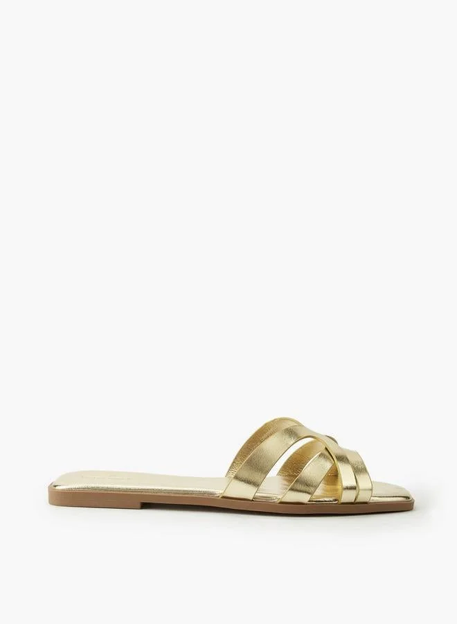 فلورا بيلا من شو إكسبرس Women Cross Strap Slide Sandals