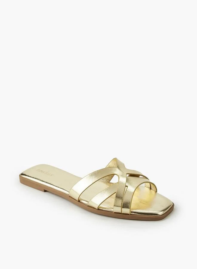 فلورا بيلا من شو إكسبرس Women Cross Strap Slide Sandals