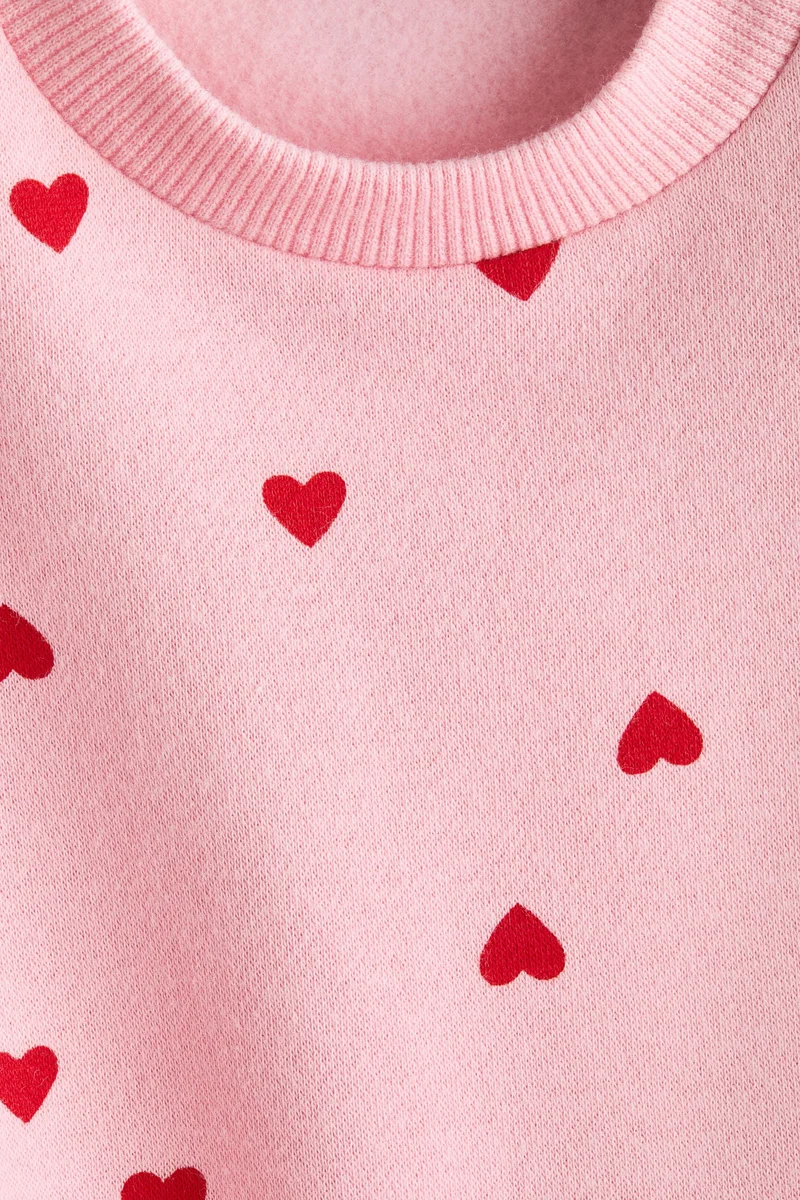 اتش اند ام سويت شيرت مزين بطبعة - عبوة من قطعتين