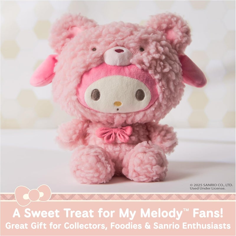 GUND Sanrio Official Hello Kitty and Friends My Melody Café Latte Teddy Bear Plush, Collectible Plush Toy, Stuffed Animal for Ages 1 and Up, Pink, 10” - Image 2