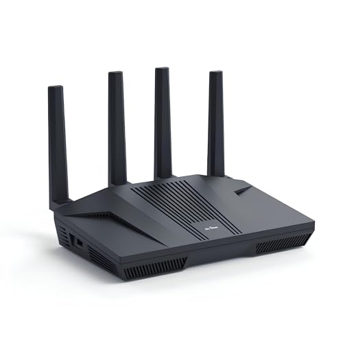 GL.iNet GL-MT6000 (Flint 2) WiFi 6 High Speed Gaming Routers for Wireless Internet, 2 x 2.5G Ethernet Ports for Fiber Optic Modem, Long Range Computer VPN WiFi Router, Home & Business - Image 1