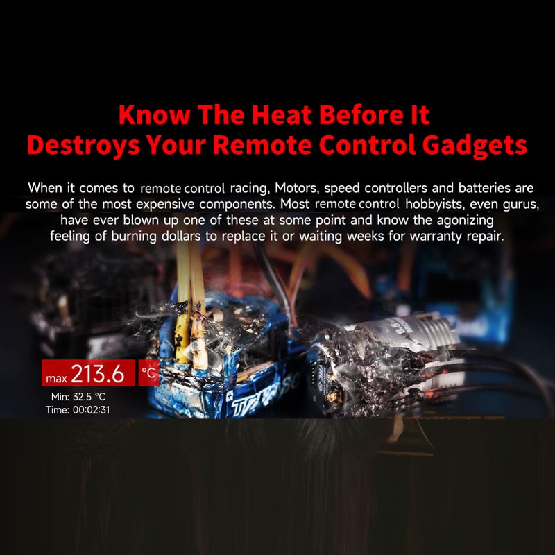 Thermologger Duo Motor ESC Temperature Detector BT Battery Checker for Remote Control Gadgets - Image 2