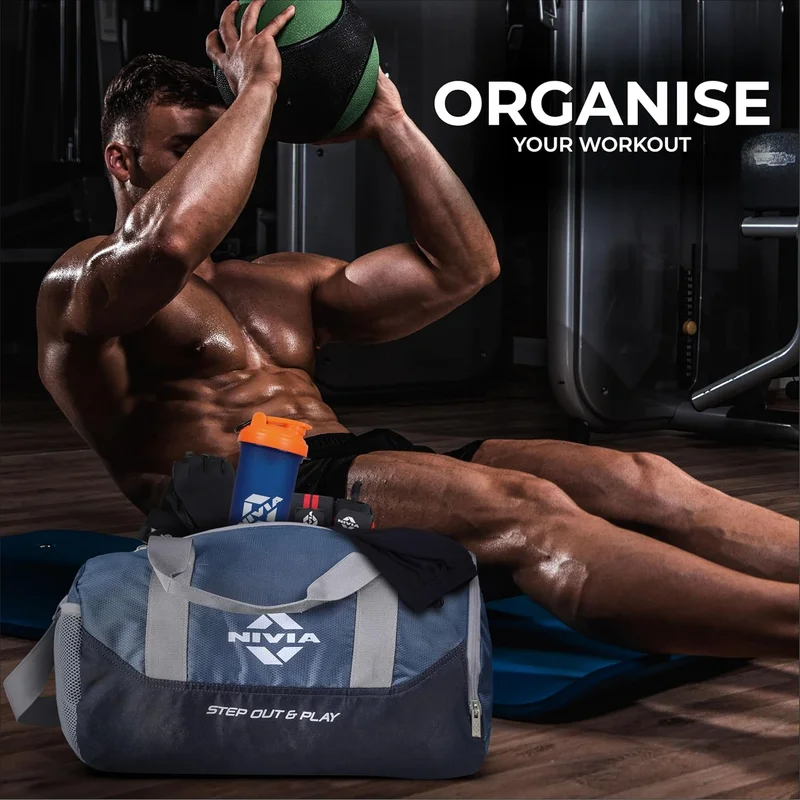 Nivia  Nivia Beast Gym Bag-4 - Navy Blue  | Best Price UAE