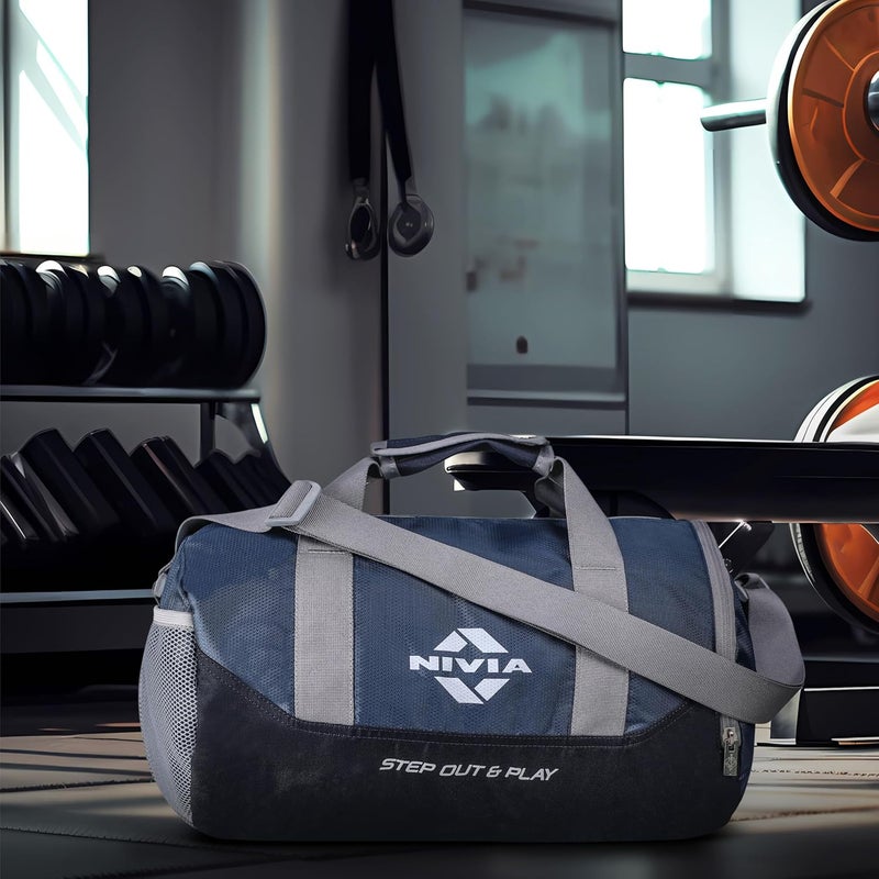 Nivia Beast Gym Bag-4 - Navy Blue - Image 2