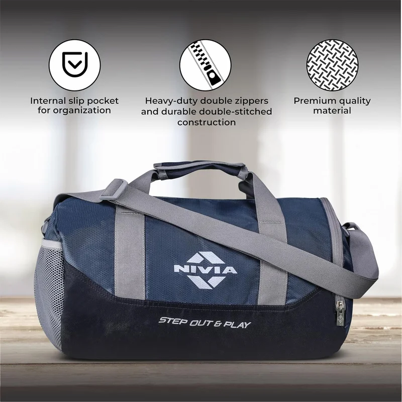Nivia  Nivia Beast Gym Bag-4 - Navy Blue  | Best Price UAE
