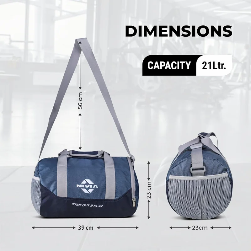 Nivia  Nivia Beast Gym Bag-4 - Navy Blue  | Best Price UAE