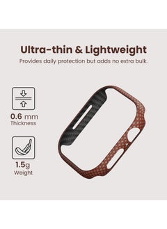 PITAKA PITAKA Apple Watch Series 10 Case, Exquisite Minimalist Slim Apple Watch Series 10 46mm Case, Aramid Fiber Woven Air Case - Sunset  - Image 3