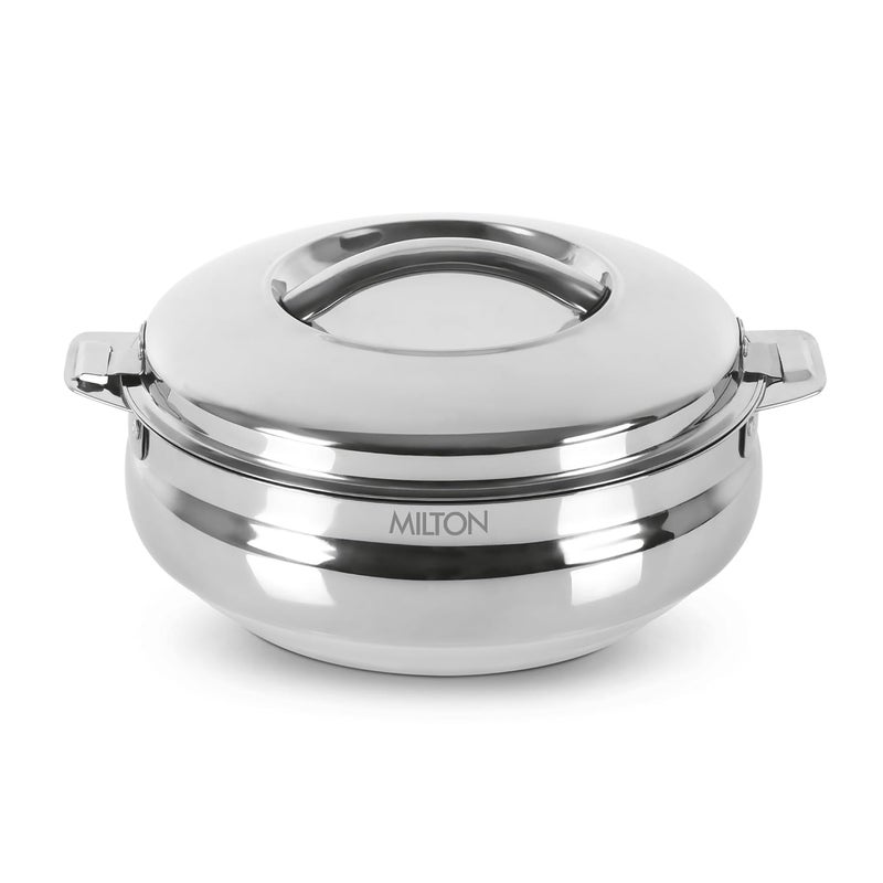 Milton MILTON Sphere 2500 Stainless Steel Casserole 233 Litre Silver Double Walled PU Insulated Hot Cold Food Grade Easy to Lift Handle Hygienic - Image 1