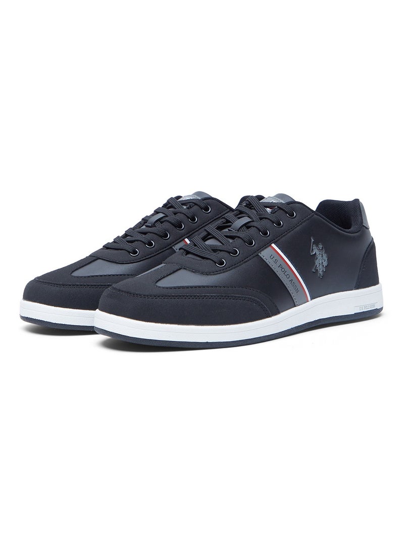 U.S. Polo Assn. Men's Black Low-Top Sneakers,Lightweight Casual Shoes for Classic Look  - Image 3