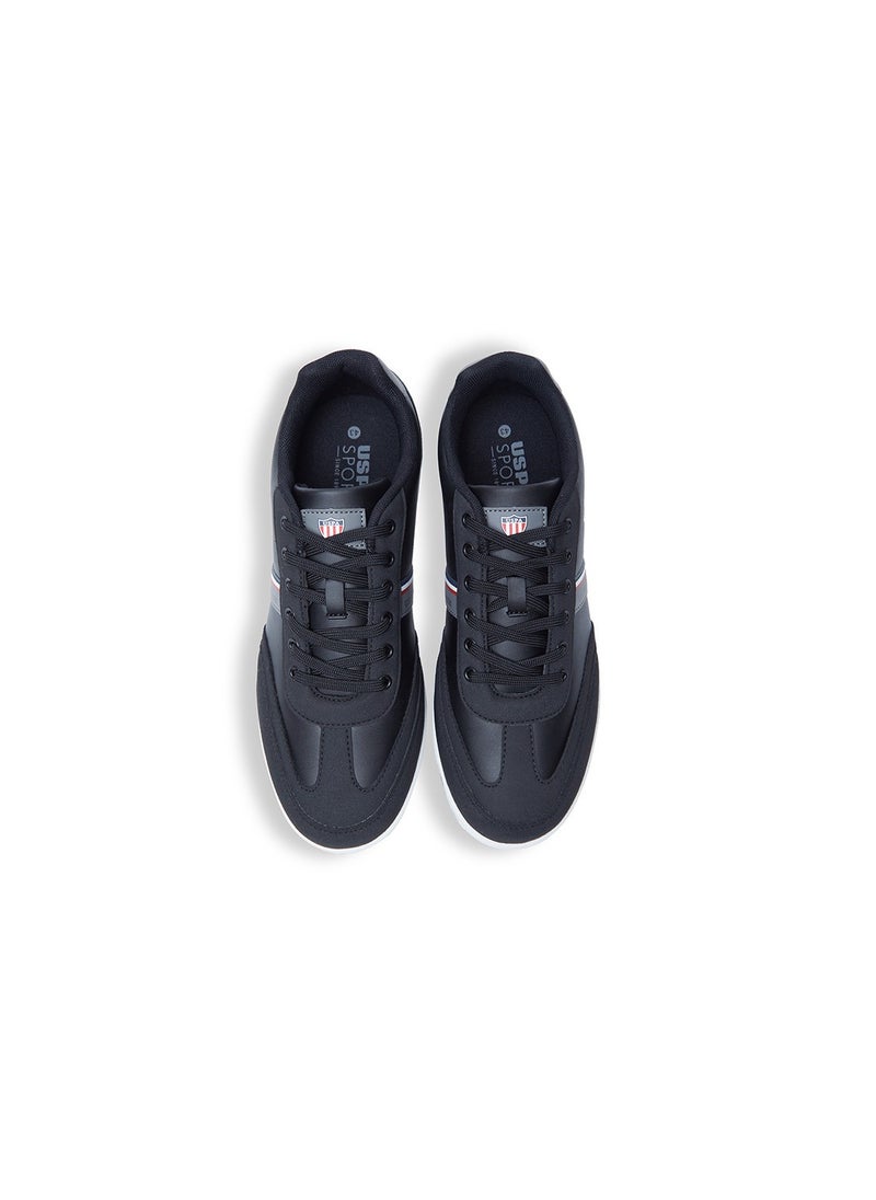 U.S. Polo Assn. Men's Black Low-Top Sneakers,Lightweight Casual Shoes for Classic Look  - Image 4