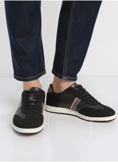 U.S. Polo Assn. Men's Black Low-Top Sneakers,Lightweight Casual Shoes for Classic Look  - Image 2