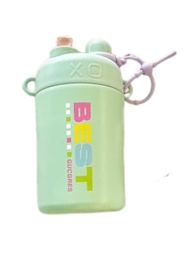 تويسو كوب قهوة Twisoo Double Drink Thermo Steel - معزول بالفراغ ومقاوم للتسرب (520 مل، أخضر)  - Image 1