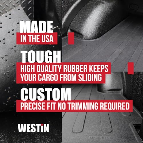 Westin 50-6385 Black Rubber Truck Bed Mat fits 2015-2022 Colorado Canyon (5' Bed) - Image 2