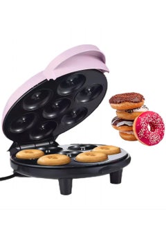 Generic Electric Mini Doughnut Maker – Non-Stick 7-Cavity Donut Machine in Pink  - Image 1