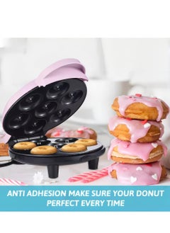 Generic Electric Mini Doughnut Maker – Non-Stick 7-Cavity Donut Machine in Pink  - Image 3