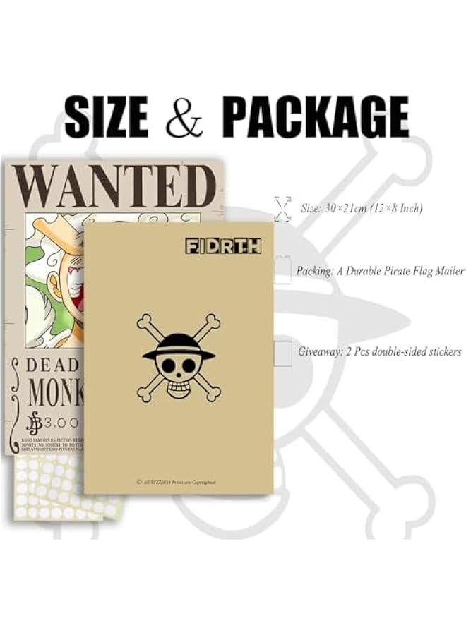 25PCS Anime 【OP】 Wanted Posters 30×21cm, New Bounty Edition, Straw Hat Pirates Crew Nika Luffy 3 Billion, Zoro, Sanji, 【OP】 Anime Gifts - Image 3